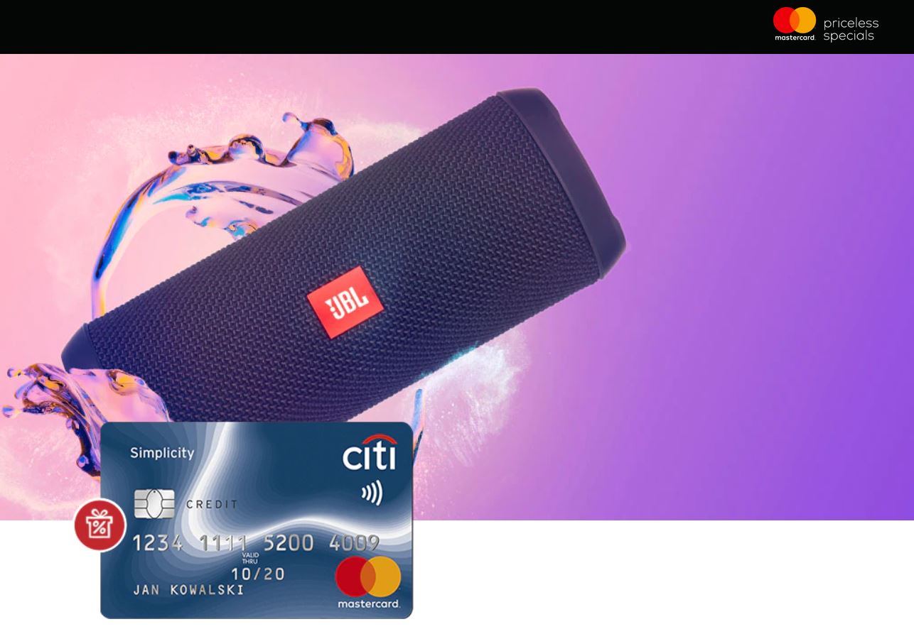 Karta Kredytowa City Handlowy z Głośnikiem JBL